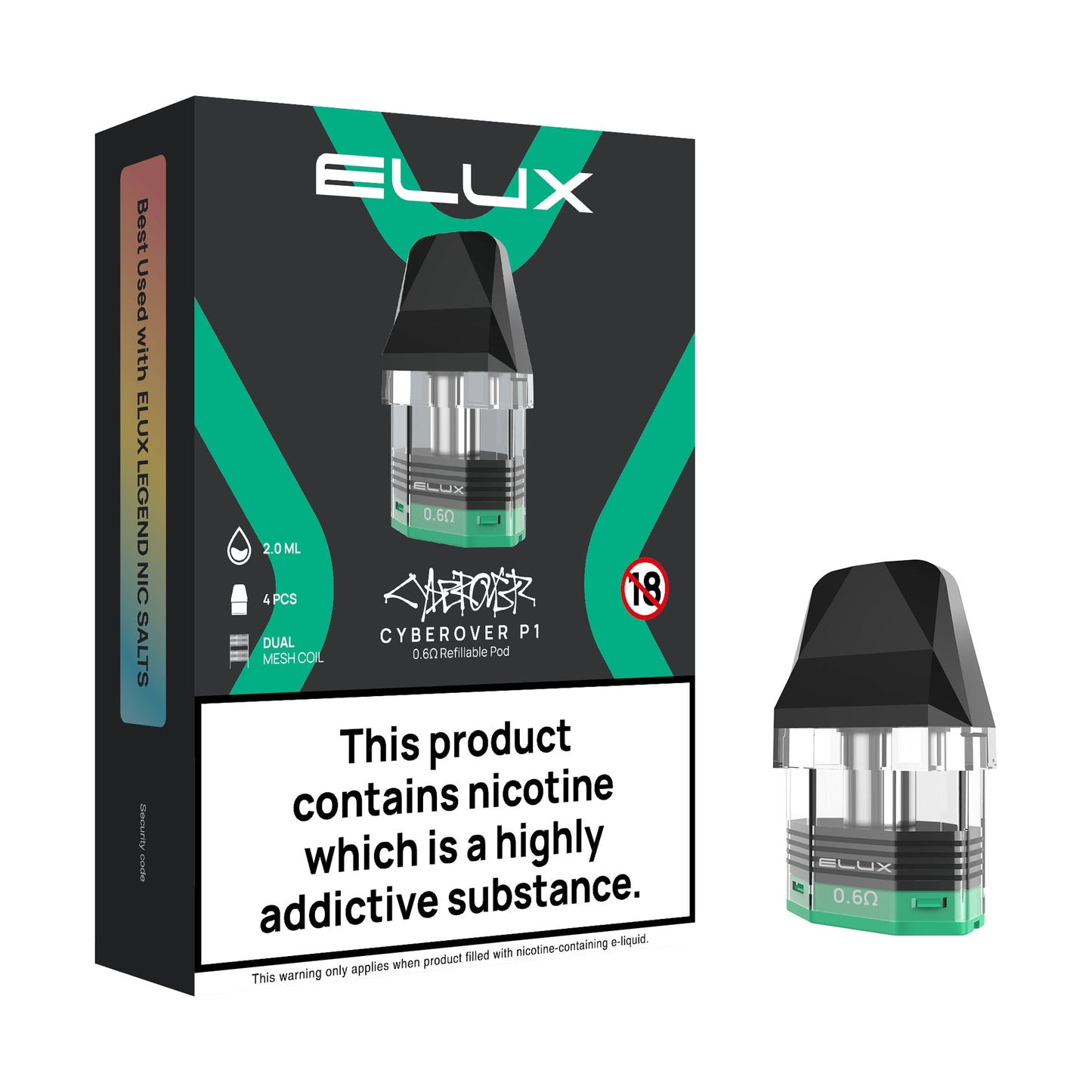 Elux Cyberover P1 Refillable Pods
