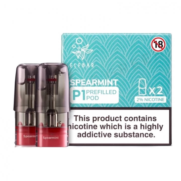 Spearmint Elf Bar Mate P1 Prefilled Pod
