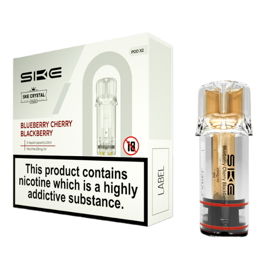 SKE CRYSTAL PLUS BLUEBERRY CHERRY BLACKBERRY PREFILLED POD (2 Pack)