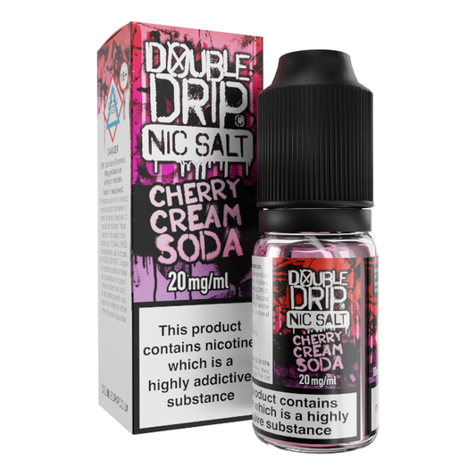 Cherry Cream Soda Nic Salt E-liquid by Double Drip
