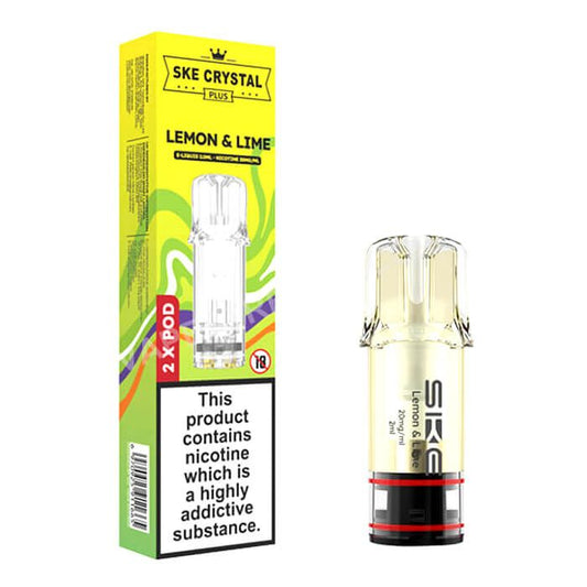SKE CRYSTAL PLUS LEMON & LIME PREFILLED POD (2 Pack)