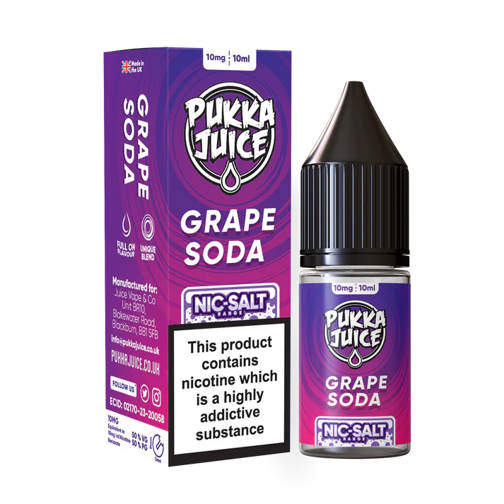 10ml Nic Salt E-liquid by Pukka Juice