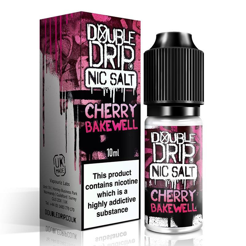 Cherry Bakewell Nic Salt E-liquid by Double Drip