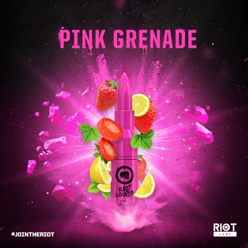 Product Image Of Pink Grenade 50Ml Shortfill E-Liquid By Riot Squad