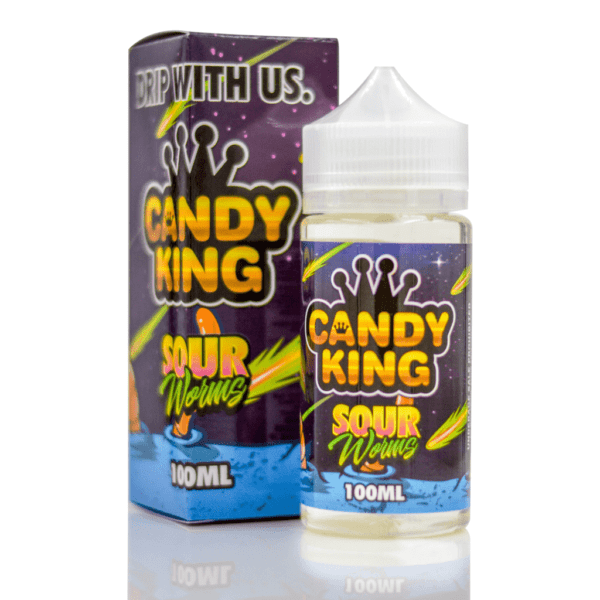 Product Image Of Sour Worms 100Ml Shortfill E-Liquid By Candy King