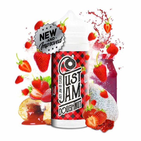 Product Image Of Strawberry Doughnut 100Ml Shortfill E-Liquid By Just Jam