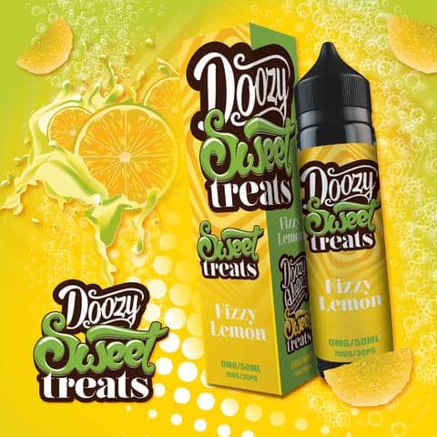 Product Image Of Fizzy Lemon 50Ml Shortfill E-Liquid By Doozy Sweet Treats