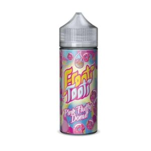Product Image of Pink Fluffy Donut 100ml Shortfill E-liquid by Frooti Tooti