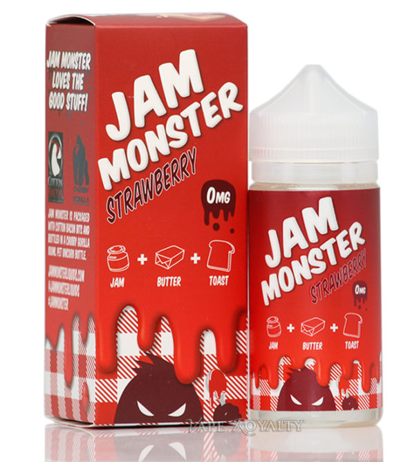 Product Image Of Strawberry 100Ml Shortfill E-Liquid By Jam Monster