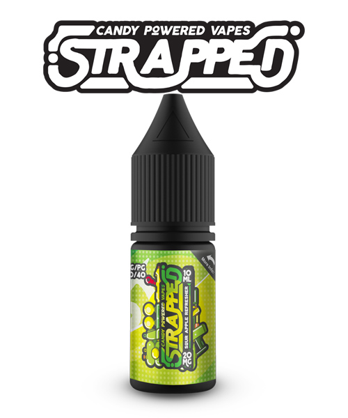 Product Image Of Sour Apple Refresher Nic Salt E-Liquid By Strapped