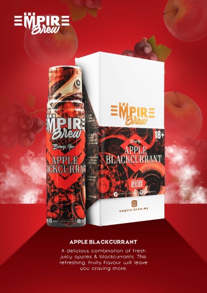 Product Image Of Apple Blackcurrant 50Ml Shortfill E-Liquid By Empire Brew