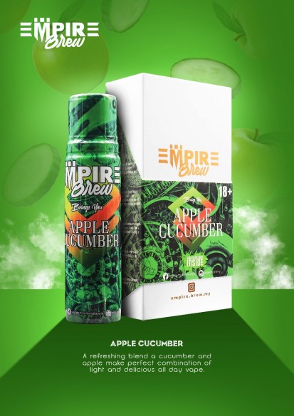 Product Image Of Apple Cucumber 50Ml Shortfill E-Liquid By Empire Brew