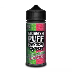 Product Image of Watermelon Cherry 100ml Shortfill E-liquid by Moreish Puff Candy Drops