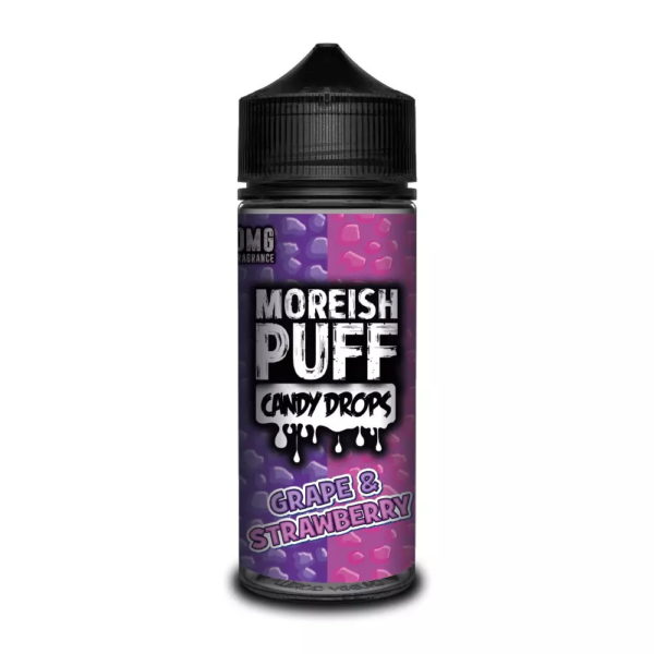 Product Image Of Grape &Amp; Strawberry 100Ml Shortfill E-Liquid By Moreish Puff Candy Drops
