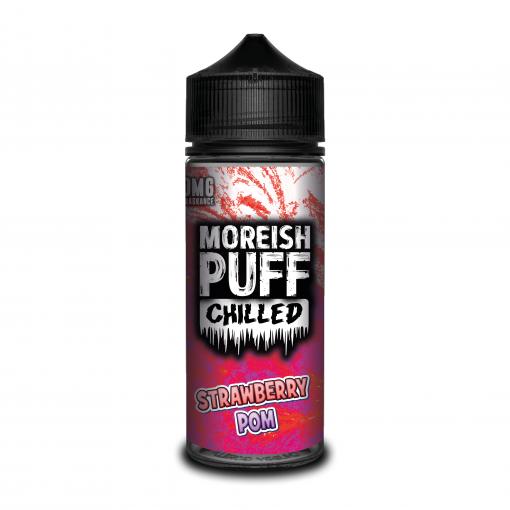 Product Image Of Strawberry Pom 100Ml Shortfill E-Liquid By Moreish Puff Chilled