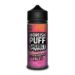 Product Image of Strawberry Laces 100ml Shortfill E-liquid by Moreish Puff Sherbet