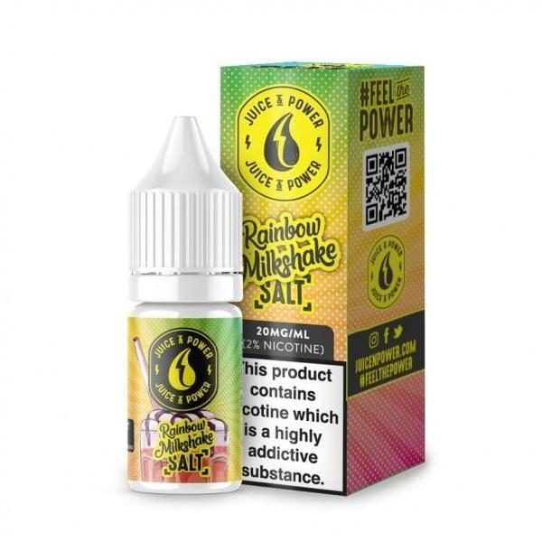 Product Image Of Juice ‘N’ Power E Liquid – Rainbow Milkshake Salt Nic