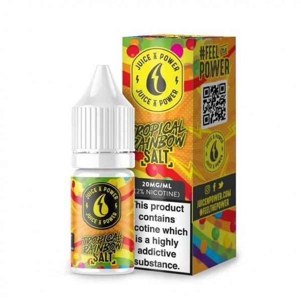 Juice ‘N’ Power E Liquid – Tropical Rainbow Salt Nic