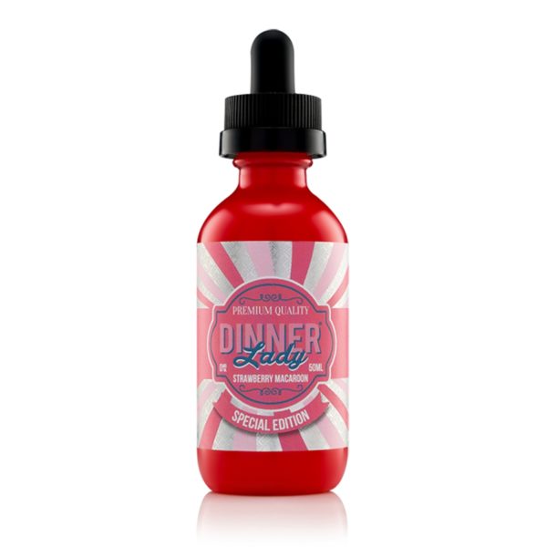 Product Image Of Strawberry Macaroon 50Ml Shortfill E-Liquid By Dinner Lady