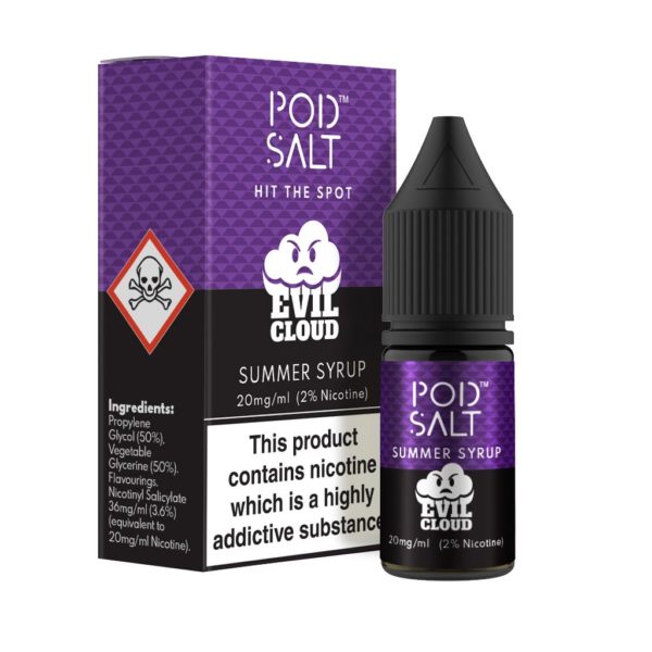 Pod Salt – Evil Cloud Summer Syrup Nicotine Salt E-Liquid