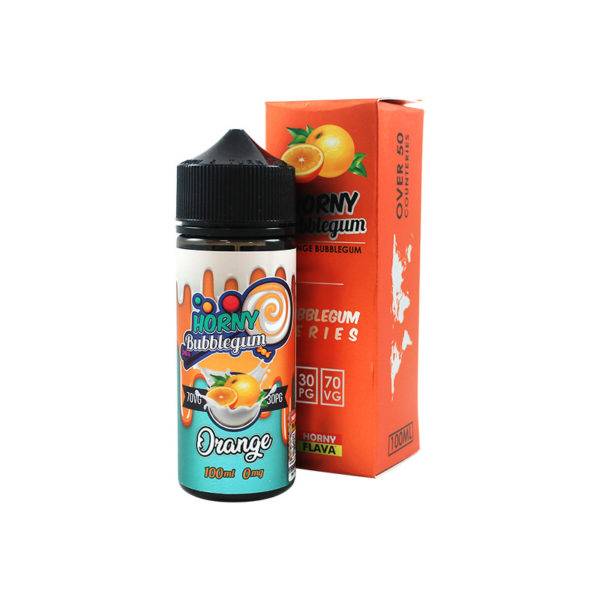 Product Image Of Orange Bubblegum 100Ml Shortfill E-Liquid By Horny Flava