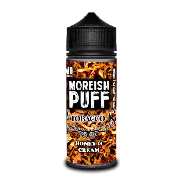 Product Image Of Honey And Cream Tobacco 100Ml Shortfill E-Liquid By Moreish Puff Tobacco