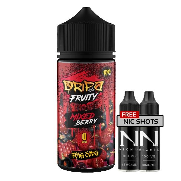 Product Image Of Mixed Berry 100Ml Shortfill E-Liquid By Dripd Fruity