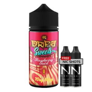 Product Image of Raspberry Swirl 100ml Shortfill E-liquid by Dripd Sweets