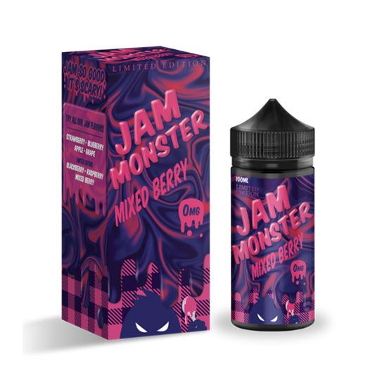 Product Image Of Mixed Berry 100Ml Shortfill E-Liquid By Jam Monster
