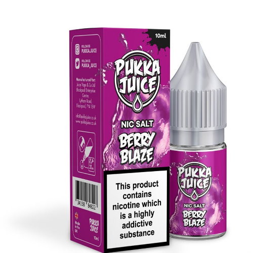 Product Image Of Berry Blaze Nic Salt E-Liquid By Pukka Juice
