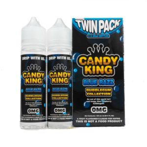 CANDY KING TWIN PACK BUBBLEGUM COLLECTION BLUE RAZZ