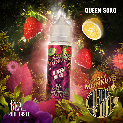 Product Image Of Queen Soko 50Ml Shortfill E-Liquid By Twelve Monkeys