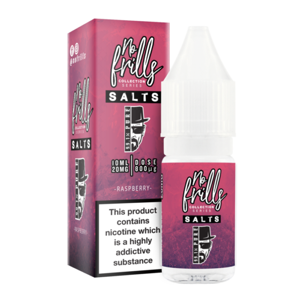Product Image Of Raspberry Nic Salt E-Liquid By No Frills 99.1ure