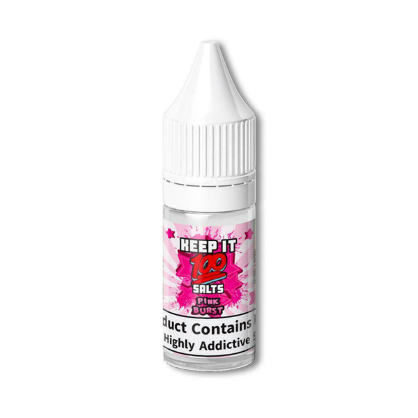 Product Image Of Pink Burst Nic Salt E-Liquid By Keep It 100