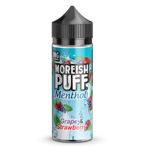 Product Image Of Grape &Amp; Strawberry Menthol 100Ml Shortfill E-Liquid By Moreish Puff Menthol
