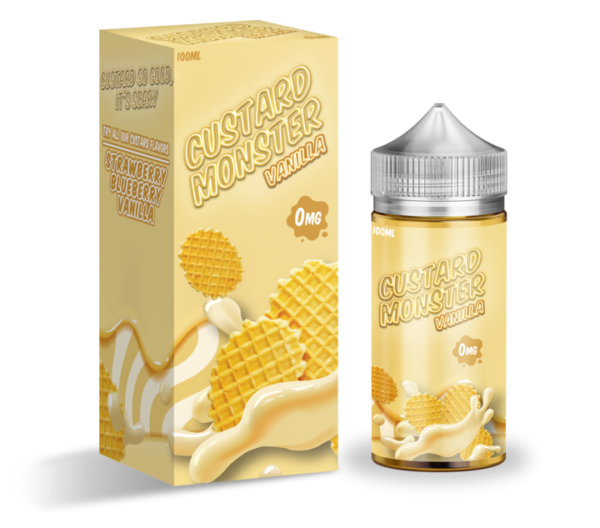 Product Image Of Vanilla Custard 100Ml Shortfill E-Liquid By Custard Monster