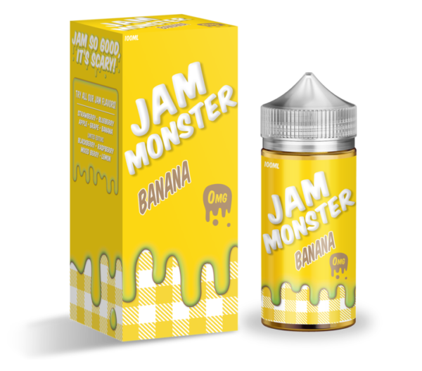 Product Image Of Banana 100Ml Shortfill E-Liquid By Jam Monster