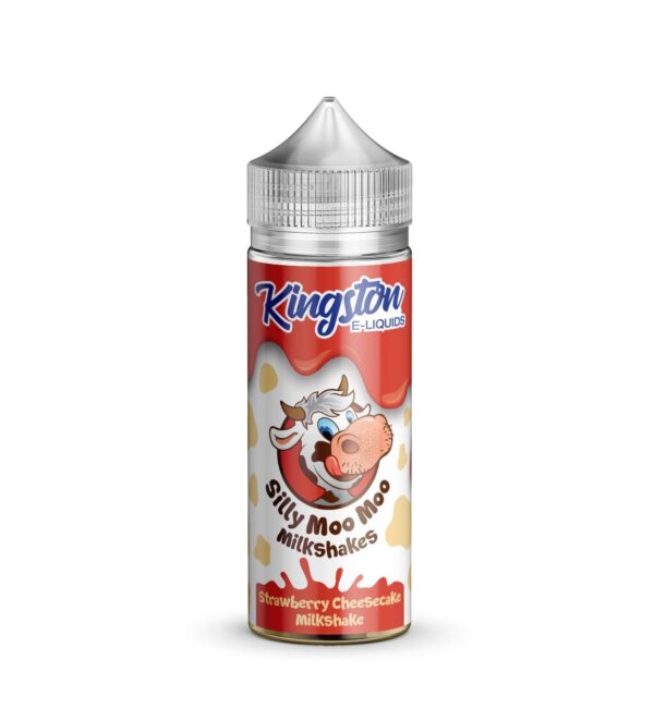 Product Image Of Strawberry Cheesecake 100Ml Shortfill E-Liquid By Kingston Silly Moo Moo Milkshakes
