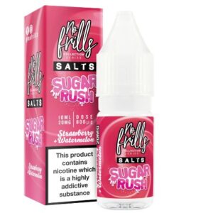 No Frills Salts – Sugar Rush Strawberry Watermelon Nic Salt