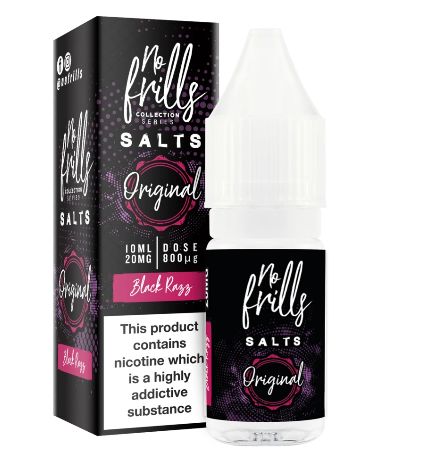 No Frills Salts – Original Salts Black Razz Nic Salt