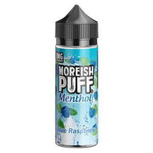 Product Image of Blue Raspberry Menthol 100ml Shortfill E-liquid by Moreish Puff Menthol
