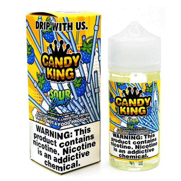 Product Image Of Sour Straws 100Ml Shortfill E-Liquid By Candy King