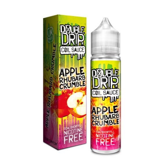 Product Image Of Apple Rhubarb Crumble 50Ml Shortfill E-Liquid By Double Drip