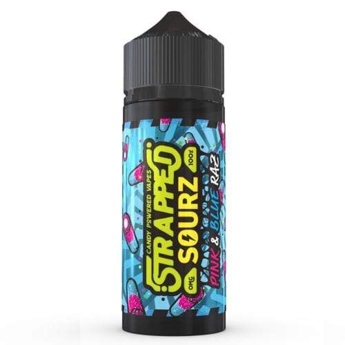 Product Image Of Pink &Amp; Blue Raz 100Ml Shortfill E-Liquid By Strapped Sourz