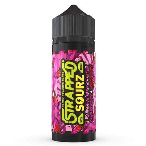 Strapped Sourz – Strawberry & Raspberry E-Liquid Shortfill