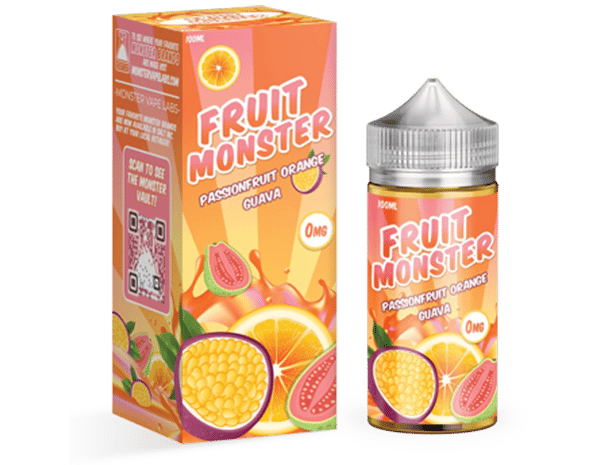 Fruit Monster’s Passionfruit Orange Guava Is Very Popular Amongst Vapers Seeking High Vg E-Liquids At Next Day Vapes