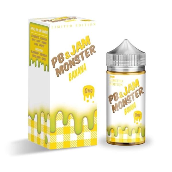 Product Image Of Pb &Amp; Jam Banana 100Ml Shortfill E-Liquid By Jam Monster
