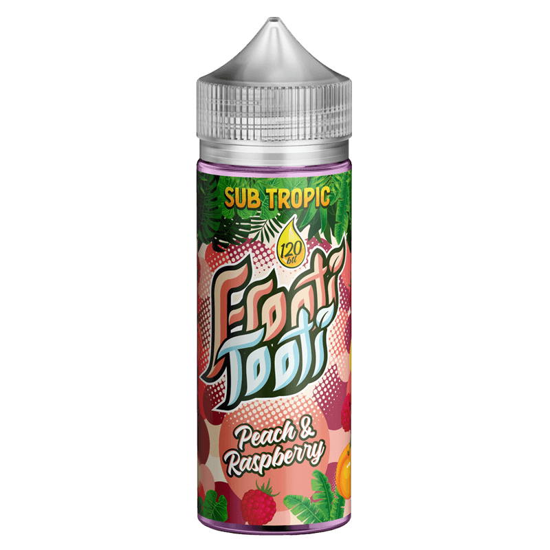 Peach And Raspberry Is A Popular Frooti Tooti Shortfill E-Liquid Available Via Next Day Vapes