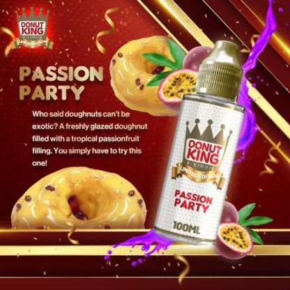Product Image Of Passion Party 100Ml Shortfill E-Liquid By Donut King