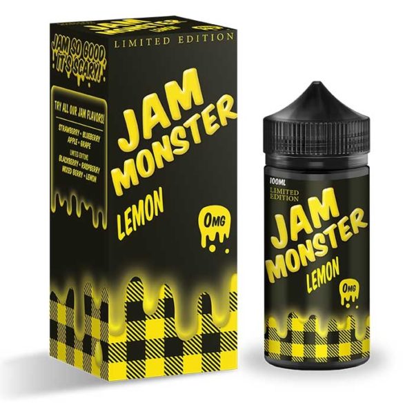 Product Image Of Lemon 100Ml Shortfill E-Liquid By Jam Monster